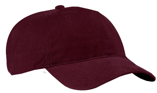Port Authority Brushed Twill Low Profile Cap CP77 Maroon