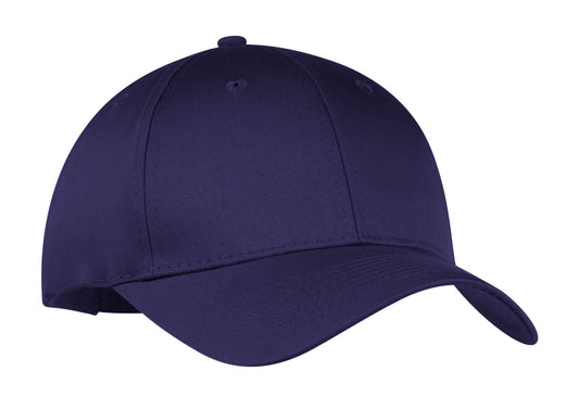 Port Authority Six-Panel Twill Cap CP80 Purple