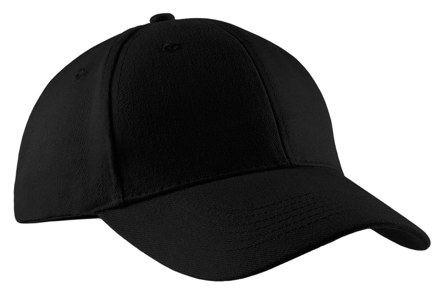 Port Authority Brushed Twill Cap CP82 Black