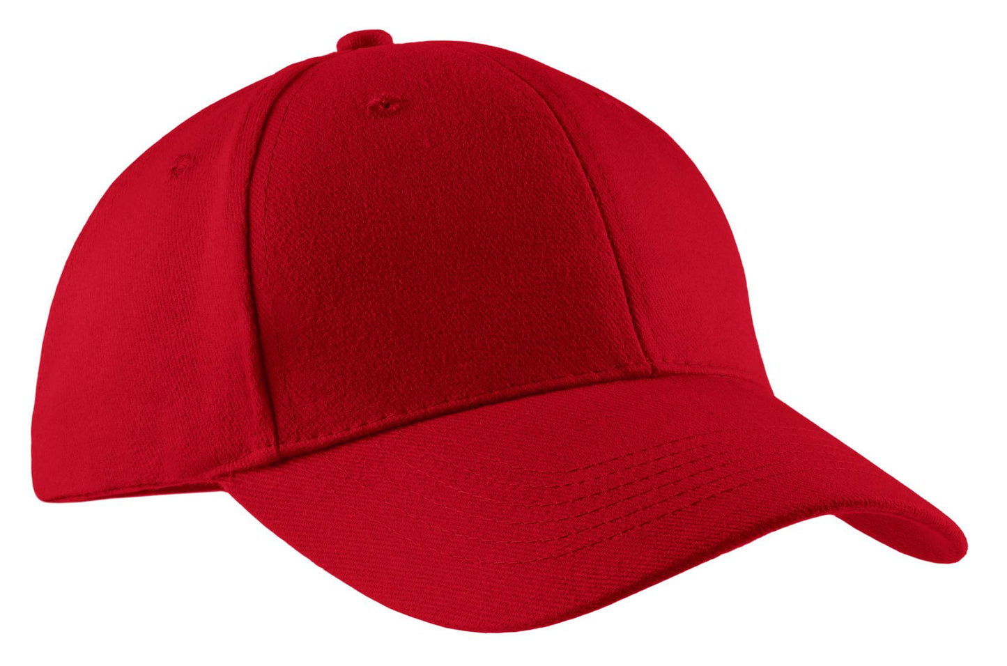Port Authority Brushed Twill Cap CP82 Red