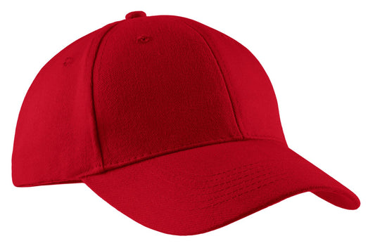Port Authority Brushed Twill Cap CP82 Red