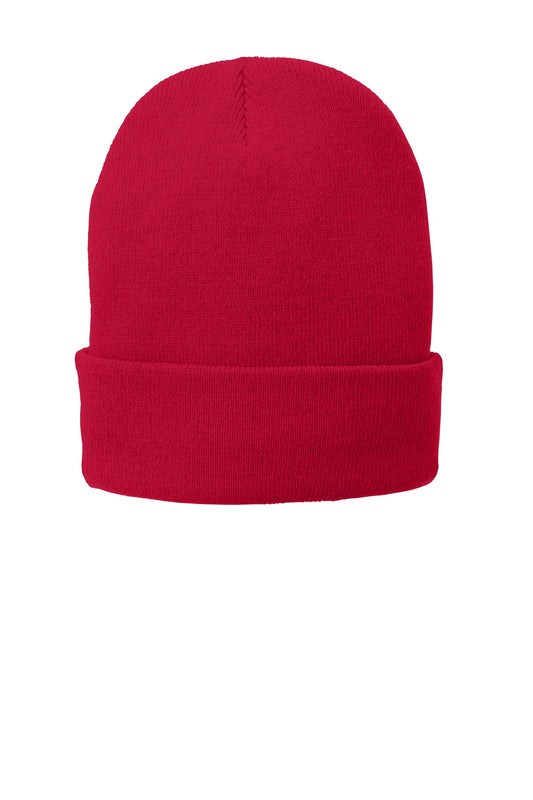 Port Authority Fleece-Lined Knit Cap CP90L Athletic Red