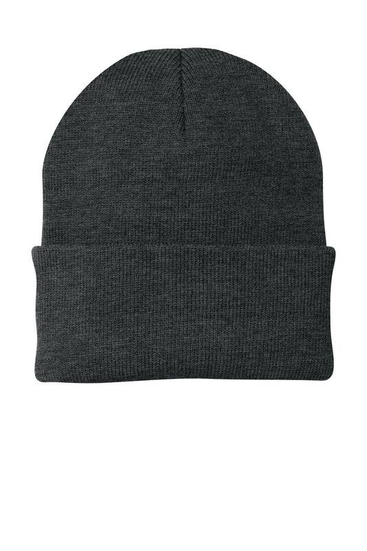 Port Authority Knit Cap CP90 Charcoal Heather