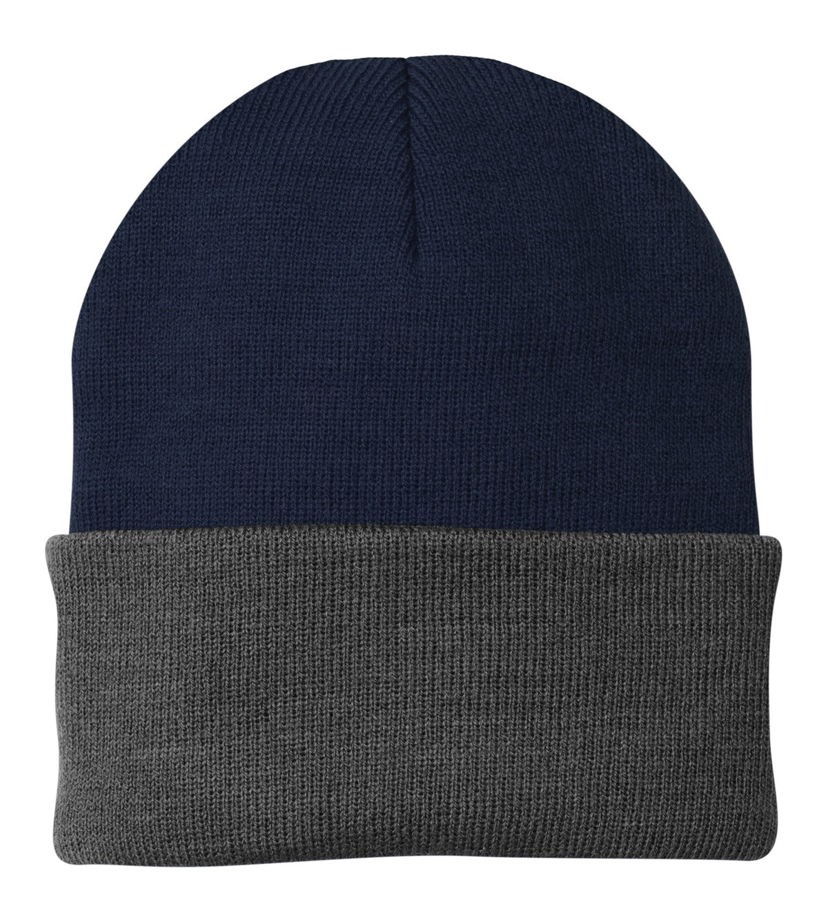 Port Authority Knit Cap CP90 Navy/ Athletic Oxford