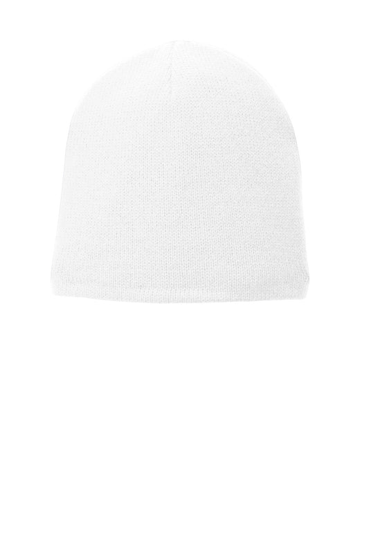 Port Authority Fleece-Lined Beanie Cap CP91L White