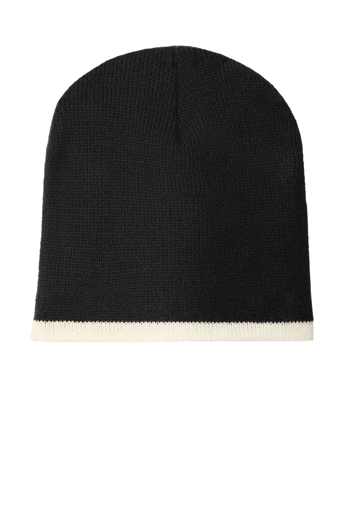 Port Authority Beanie Cap CP91 Black/ Natural