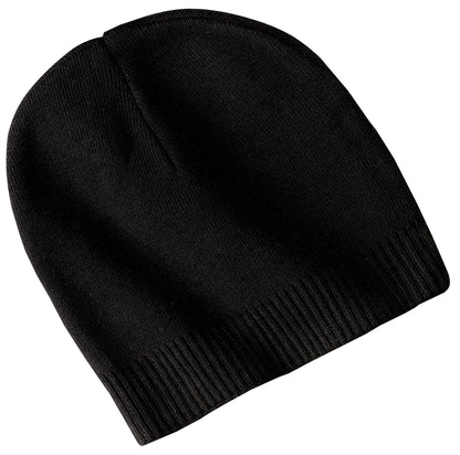 Port Authority 100% Cotton Beanie CP95 Black