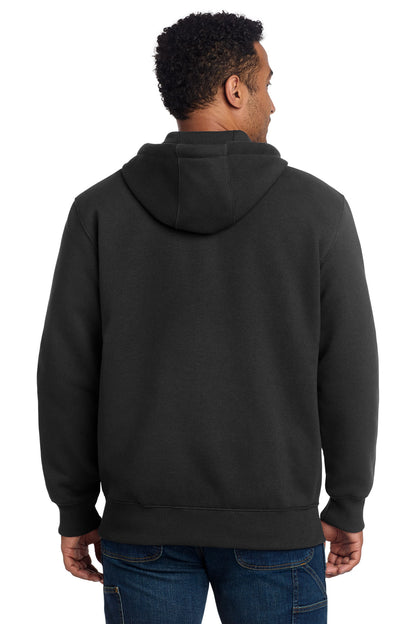 Carhartt Rain Defender Paxton Heavyweight Hooded Zip-Front Sweatshirt CT100614 Black