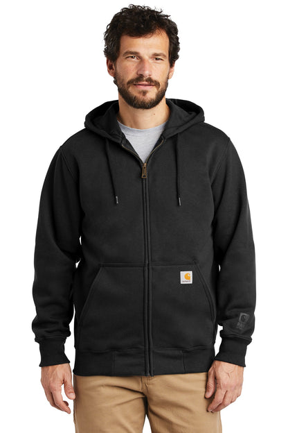 Carhartt  Rain Defender  Paxton Heavyweight Hooded Zip-Front Sweatshirt. CT100614 Black