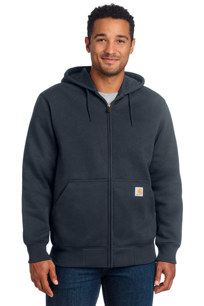 Carhartt Rain Defender Paxton Heavyweight Hooded Zip-Front Sweatshirt CT100614 New Navy