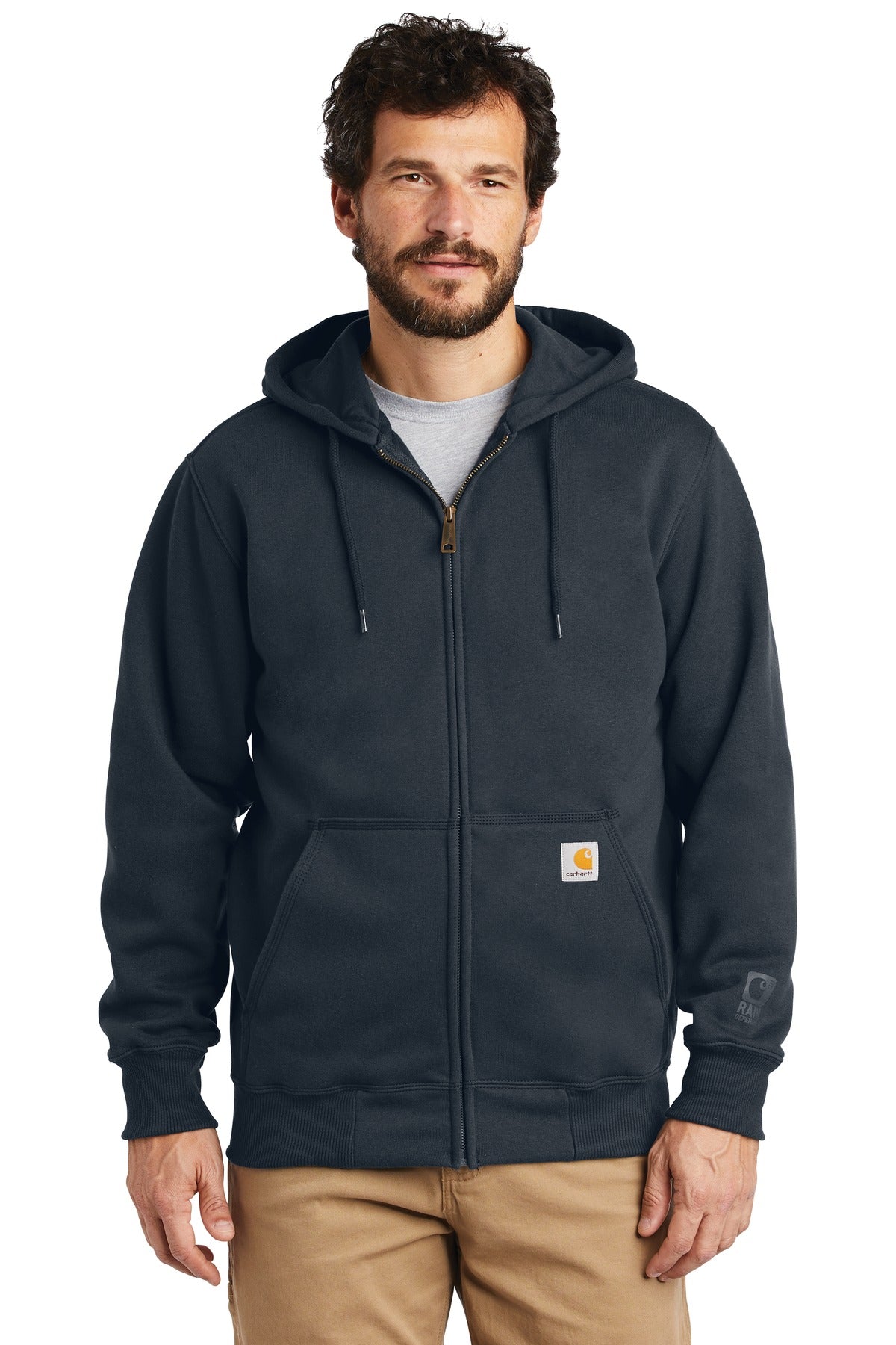 Carhartt Rain Defender Paxton Heavyweight Hooded Zip-Front Sweatshirt image 5