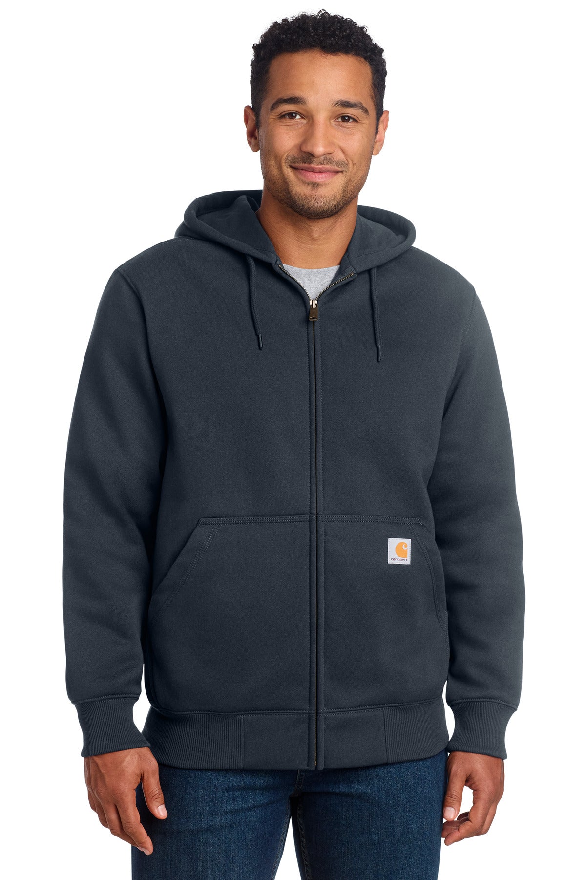 Carhartt Rain Defender Paxton Heavyweight Hooded Zip-Front Sweatshirt image 1