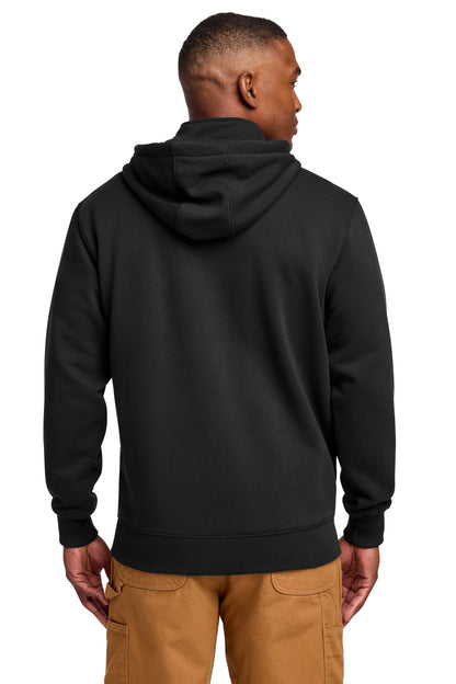 Carhartt Rain Defender Paxton Heavyweight Hooded Zip Mock Sweatshirt CT100617 Black