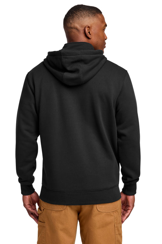 Carhartt Rain Defender Paxton Heavyweight Hooded Zip Mock Sweatshirt CT100617 Black