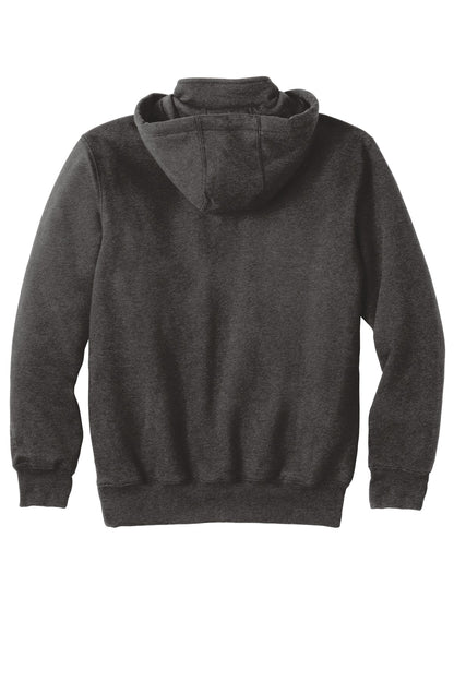 Carhartt  Rain Defender  Paxton Heavyweight Hooded Zip Mock Sweatshirt. CT100617 Carbon Heather