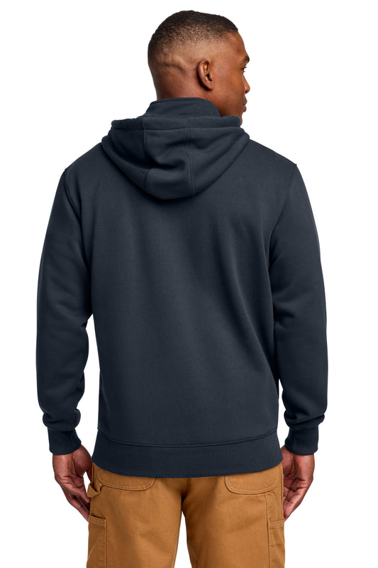 Carhartt Rain Defender Paxton Heavyweight Hooded Zip Mock Sweatshirt CT100617 New Navy