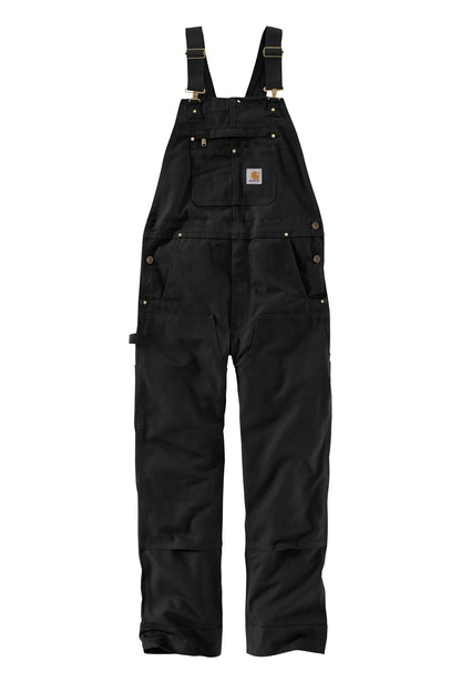 Carhartt Duck Unlined Bib Overalls CT102776 Black