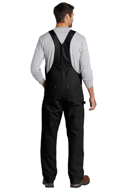 Carhartt Duck Unlined Bib Overalls CT102776 Black