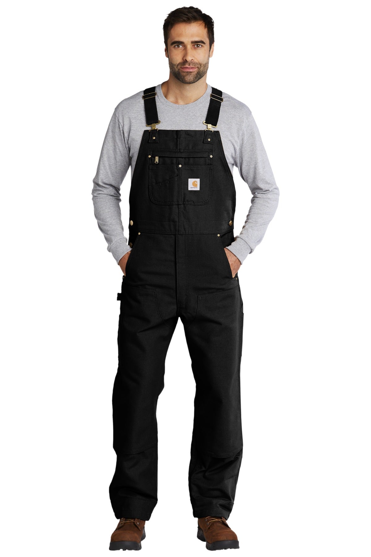 Carhartt Duck Unlined Bib Overalls image 1