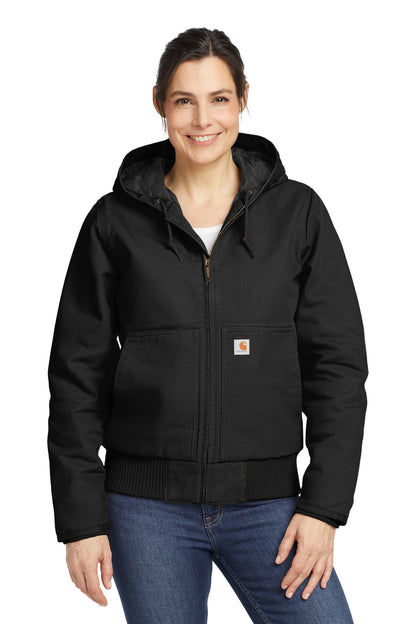 Carhartt Women's Washed Duck Active Jac. CT104053 Black