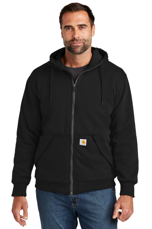 Carhartt Midweight Thermal-Lined Full-Zip Sweatshirt CT104078 Black
