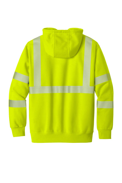 Carhartt ANSI 107 Class 3 Hooded Sweatshirt CT104987 Brite Lime