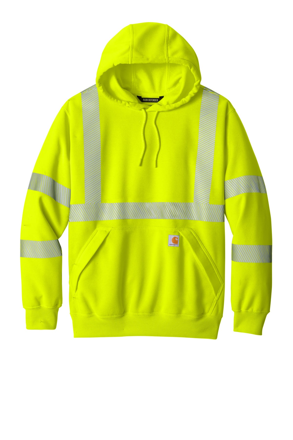 Carhartt ANSI 107 Class 3 Hooded Sweatshirt CT104987 Brite Lime