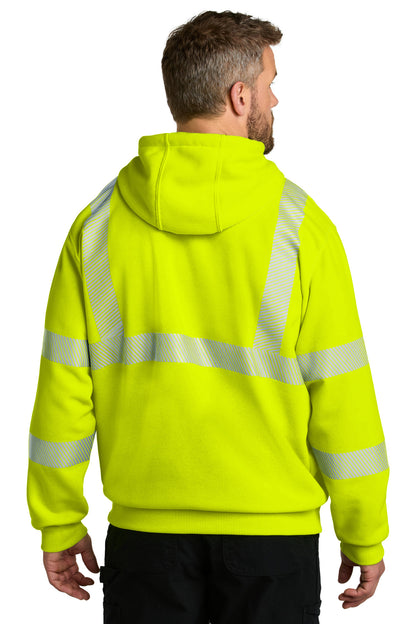 Carhartt ANSI 107 Class 3 Hooded Sweatshirt CT104987 Brite Lime