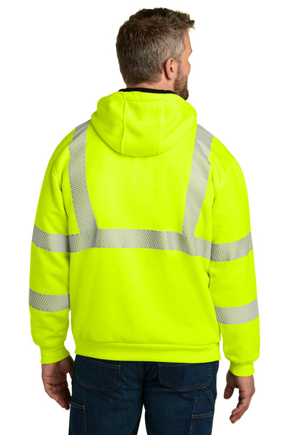 Carhartt ANSI 107 Class 3 Lined Full-Zip Sweatshirt CT104988 Brite Lime