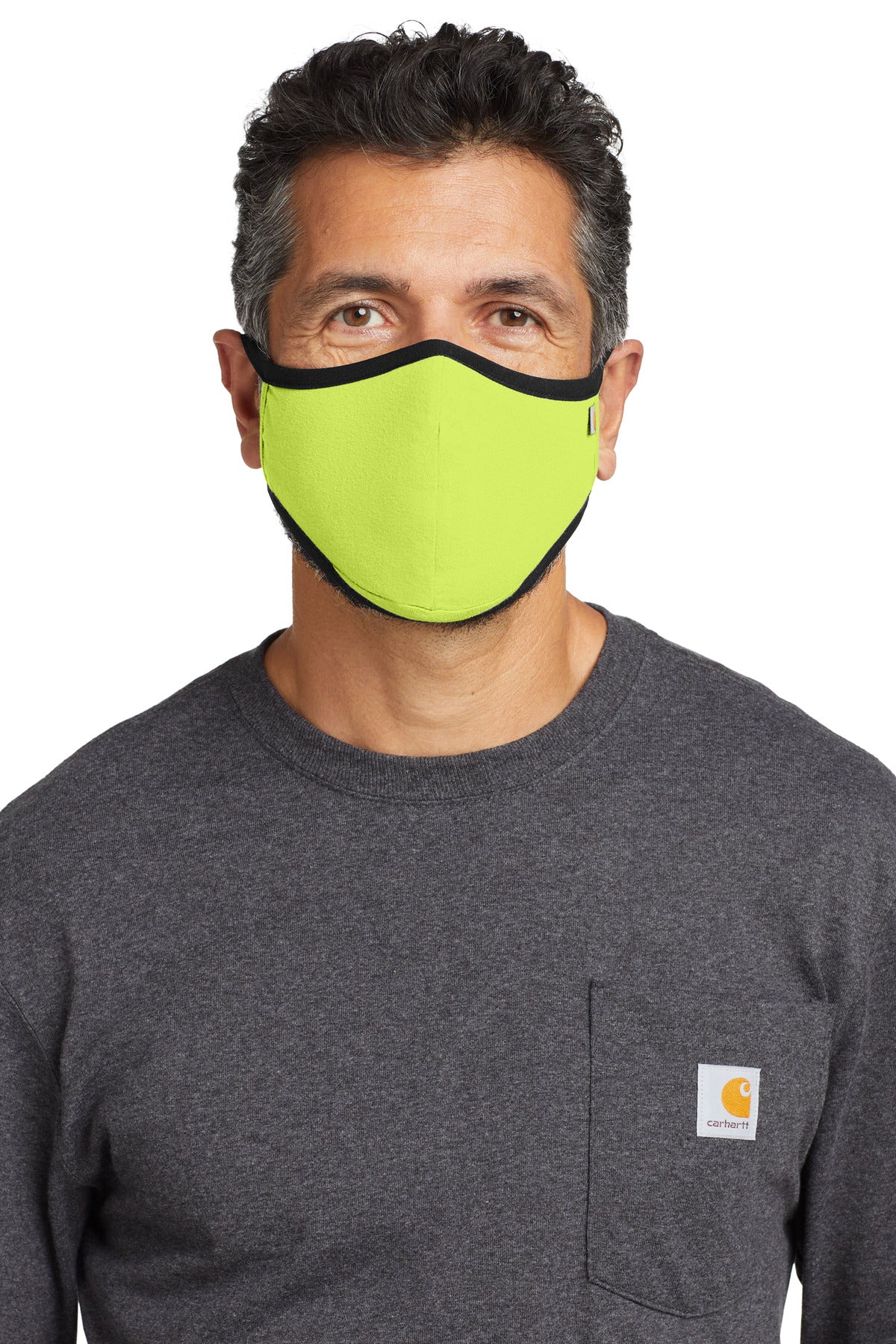 Carhartt Cotton Ear Loop Face Mask (3 pack)  CT105160 Brite Lime