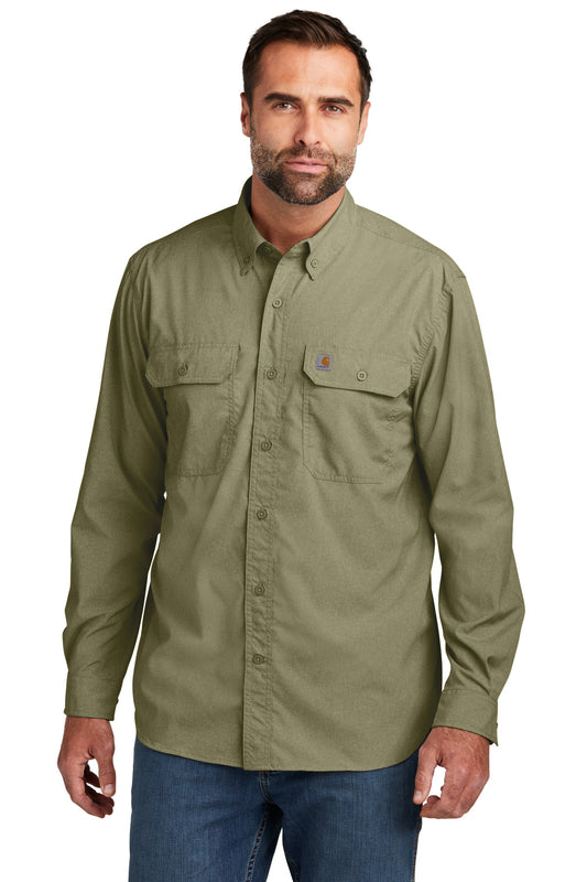 Carhartt Force Solid Long Sleeve Shirt CT105291 Burnt Olive