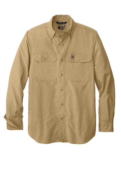 Carhartt Force Solid Long Sleeve Shirt CT105291 Dark Khaki