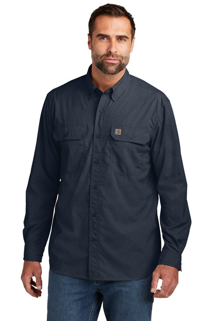 Carhartt Force Solid Long Sleeve Shirt CT105291 Navy