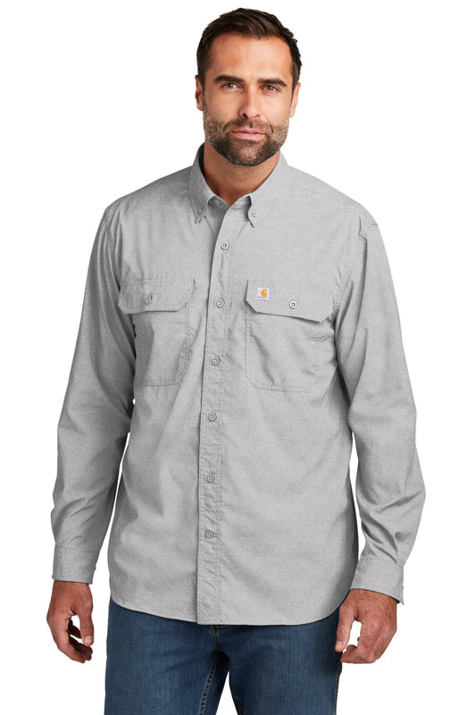 Carhartt Force Solid Long Sleeve Shirt CT105291 Steel