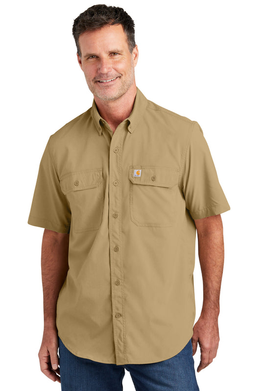 Carhartt Force Solid Short Sleeve Shirt CT105292 Dark Khaki