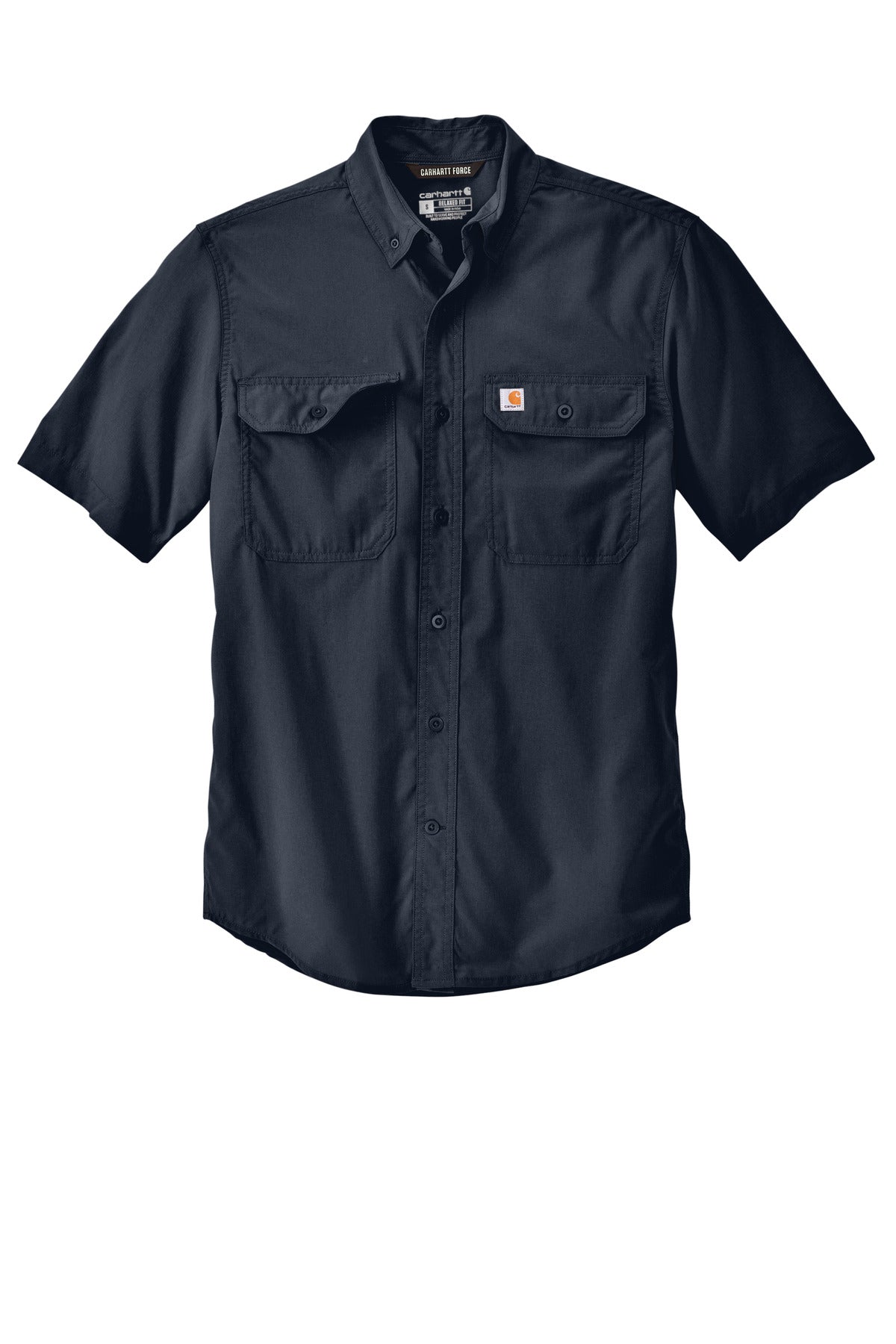 Carhartt Force Solid Short Sleeve Shirt CT105292 Navy