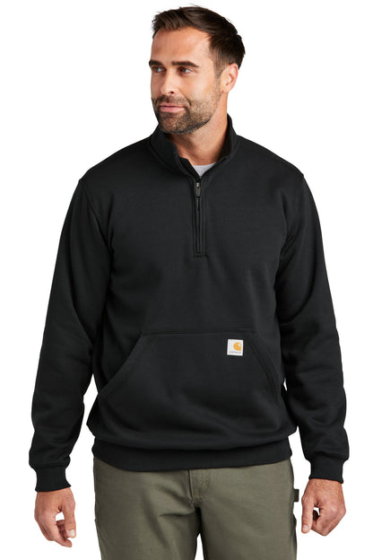 Carhartt Midweight 1/4-Zip Mock Neck Sweatshirt CT105294 Black
