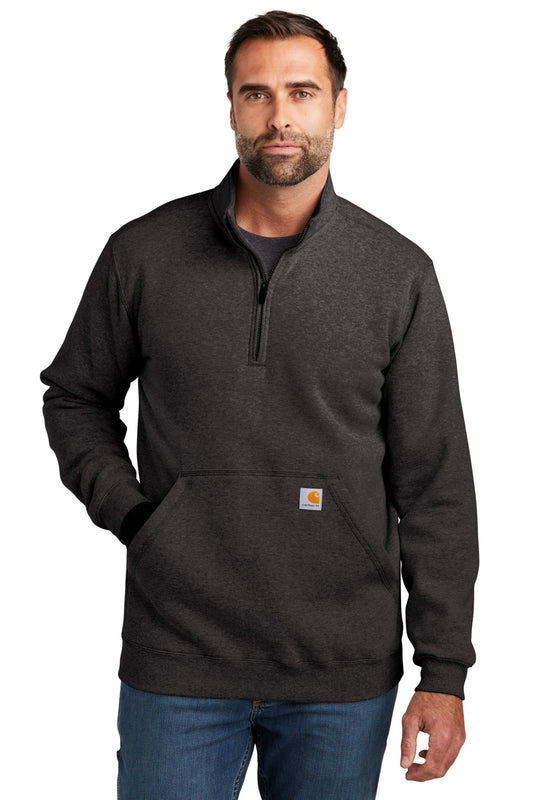 Carhartt Midweight 1/4-Zip Mock Neck Sweatshirt CT105294 Carbon Heather