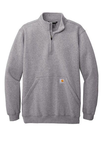 Carhartt Midweight 1/4-Zip Mock Neck Sweatshirt CT105294 Heather Grey