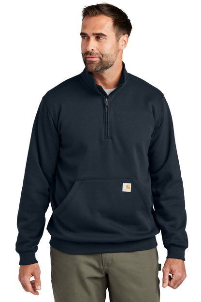 Carhartt Midweight 1/4-Zip Mock Neck Sweatshirt CT105294 New Navy