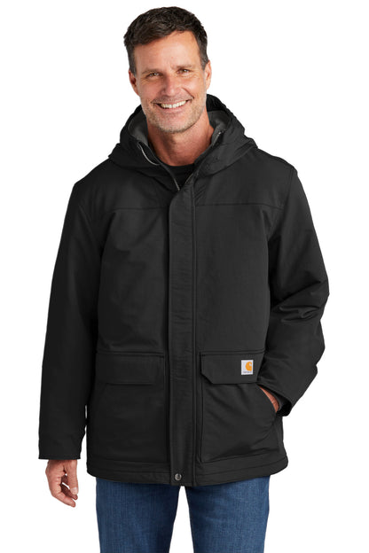 Carhartt Super Dux Insulated Hooded Coat CT105533 Black