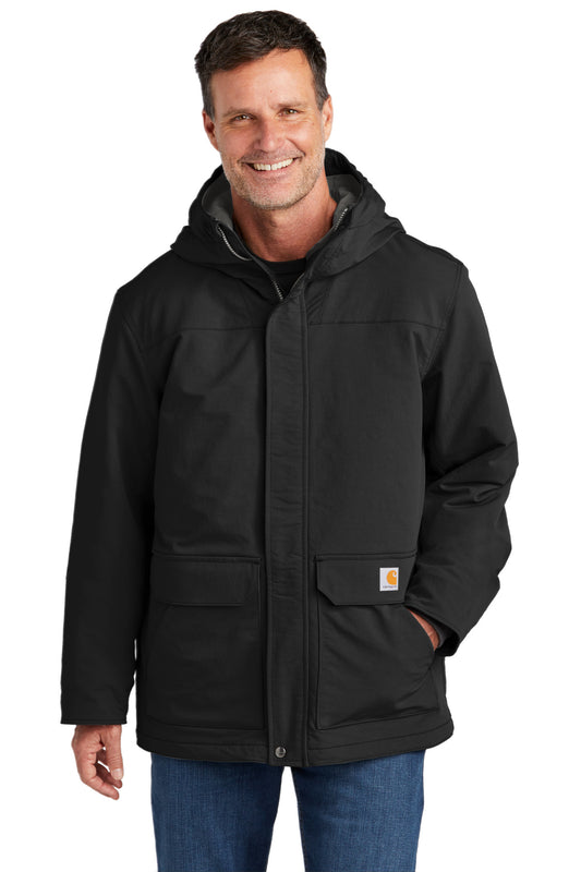 Carhartt Super Dux Insulated Hooded Coat CT105533 Black