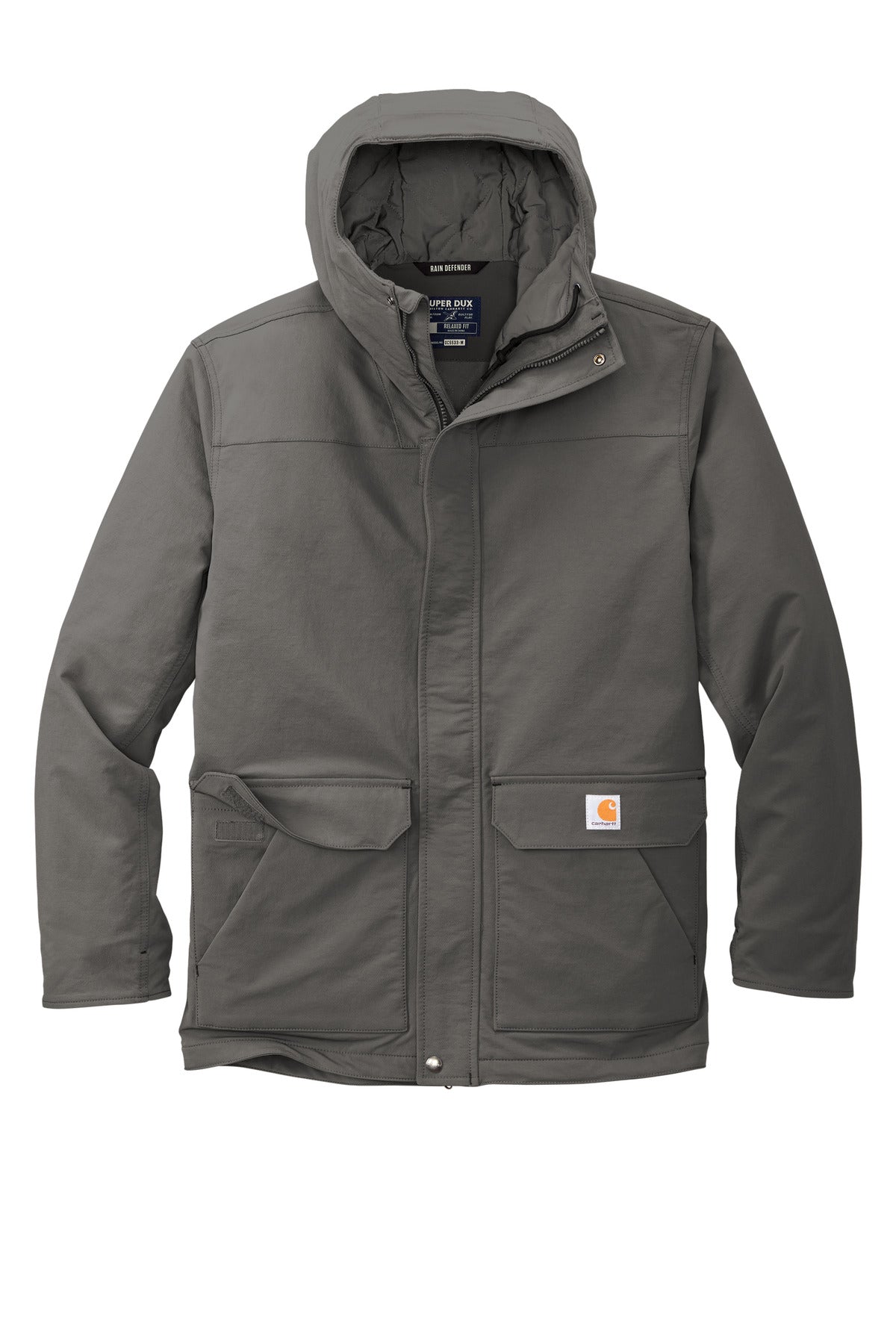 Carhartt Super Dux Insulated Hooded Coat CT105533 Gravel