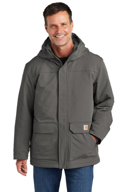 Carhartt Super Dux Insulated Hooded Coat CT105533 Gravel