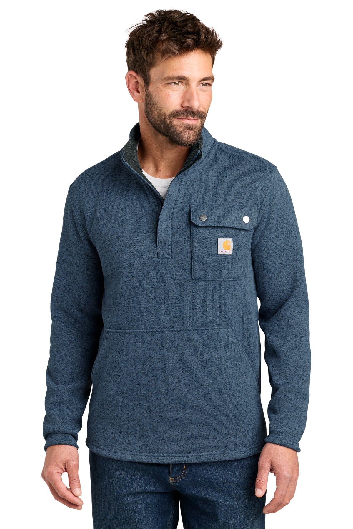 Carhartt Midweight 1/4-Zip Sweater Fleece CT106378 Faded Navy