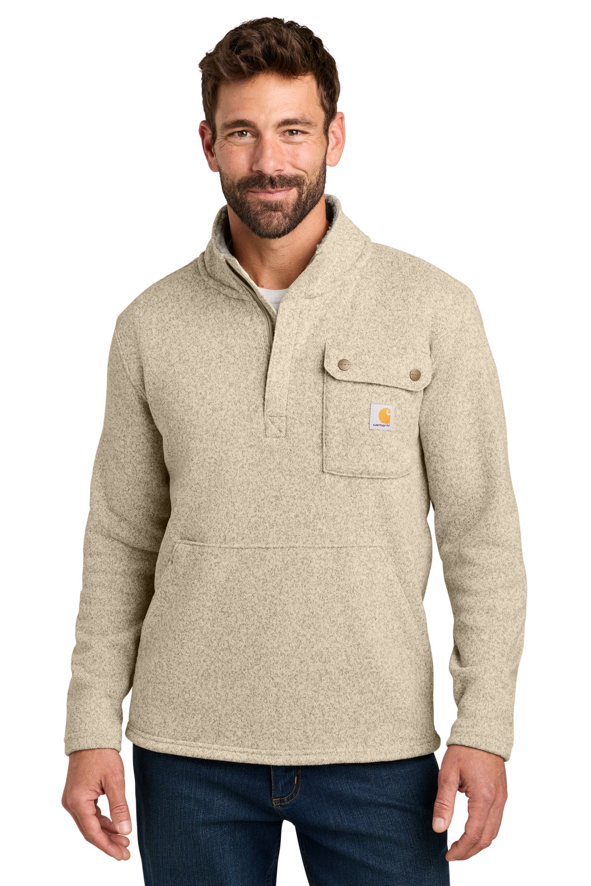 Carhartt Midweight 1/4-Zip Sweater Fleece CT106378 Oat Milk