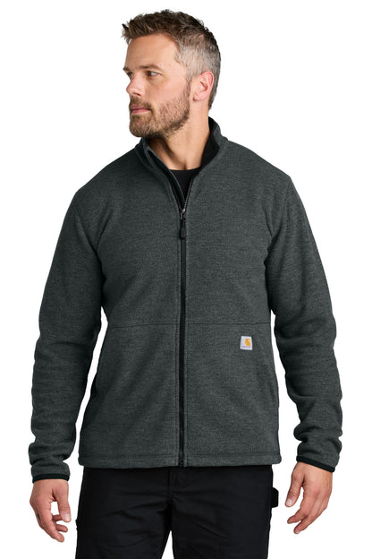 Carhartt Textured Full-Zip Fleece Jacket CT106416 Carbon Heather