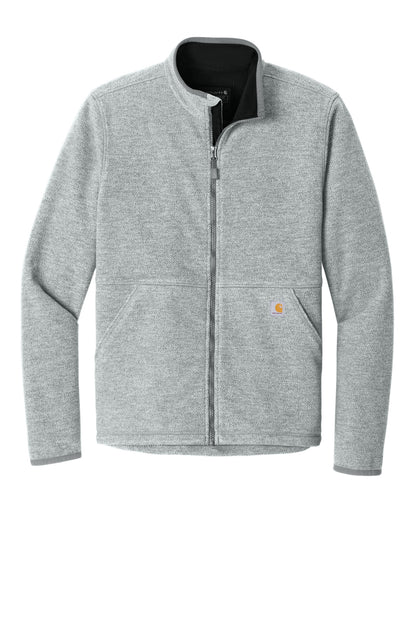 Carhartt Textured Full-Zip Fleece Jacket CT106416 Heather Grey