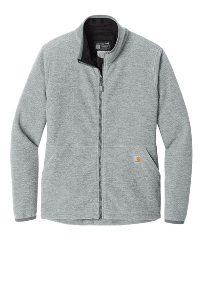 Carhartt Women's Textured Full-Zip Fleece Jacket CT106419 Carbon Heather