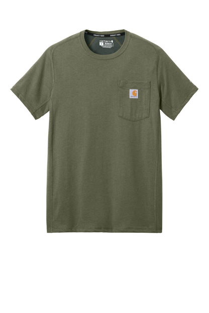 Carhartt Force Short Sleeve Pocket T-Shirt CT106652 Basil Heather